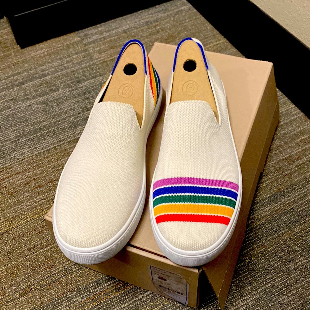 NWT Rothy’s 2019 SF Pride Slip On Sneakers